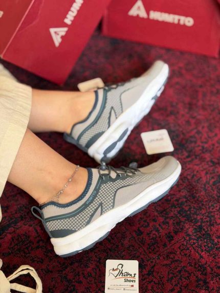 کفش رانینگ زنانه هامتو طوسی running shoes humtto gray